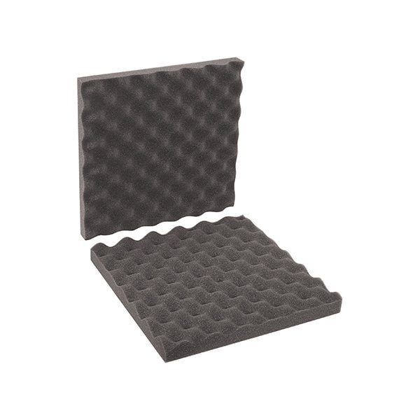 Bsc Preferred 12 x 12 x 2'' Charcoal Convoluted Foam Sets, 24PK BUY00013231 - main